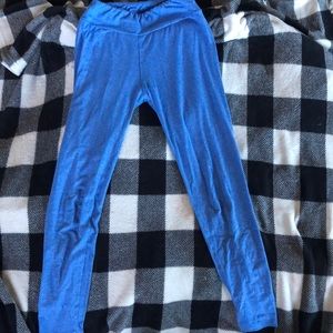 Blue leggings-Size one fits most but fits like a small